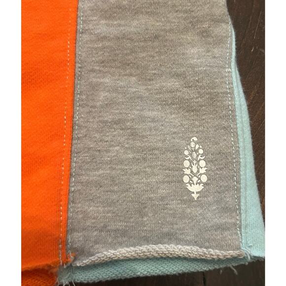 Free People Piece‎ Of Me Colorblock Shorts Heather Gray Combo Women's Size Small - Picture 3 of 10